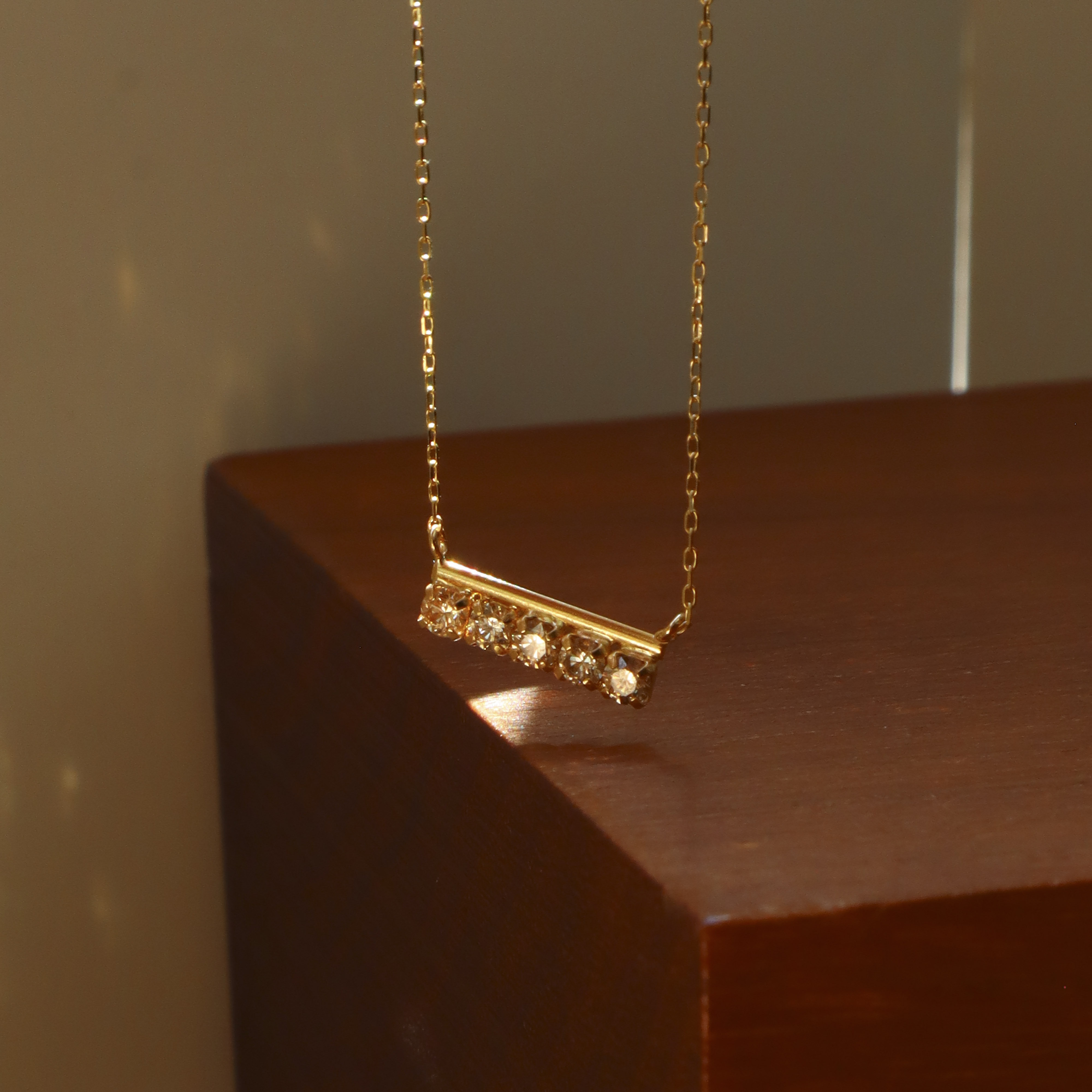 18K/日本設計款系列-小排鑽項鍊