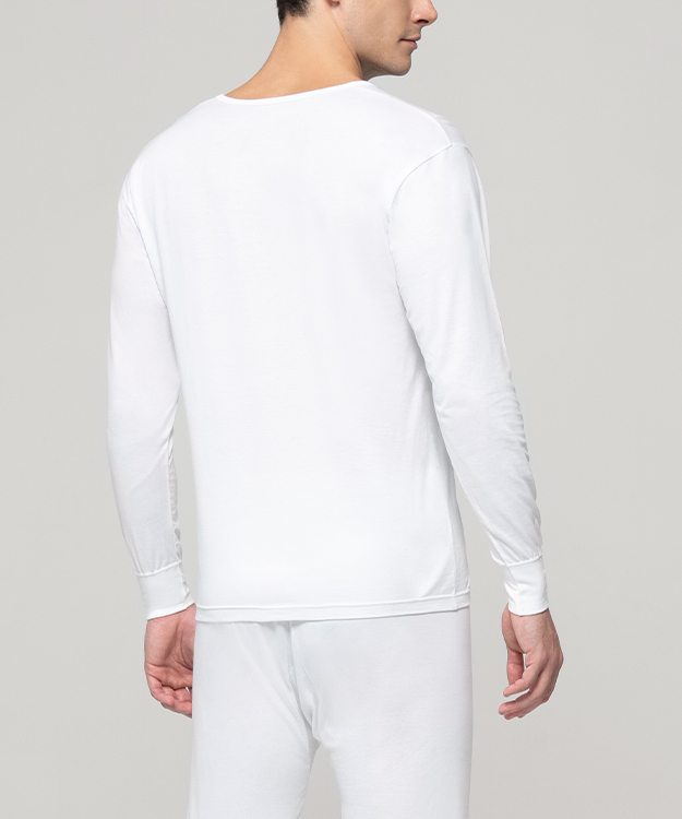 金絲棉系列 男U領長袖衫 HE962