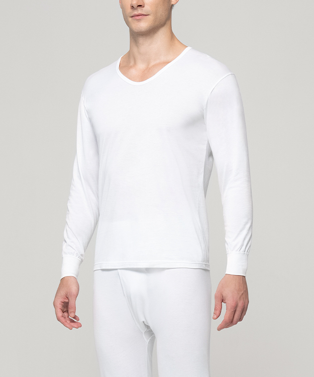 金絲棉系列 男U領長袖衫 HE962