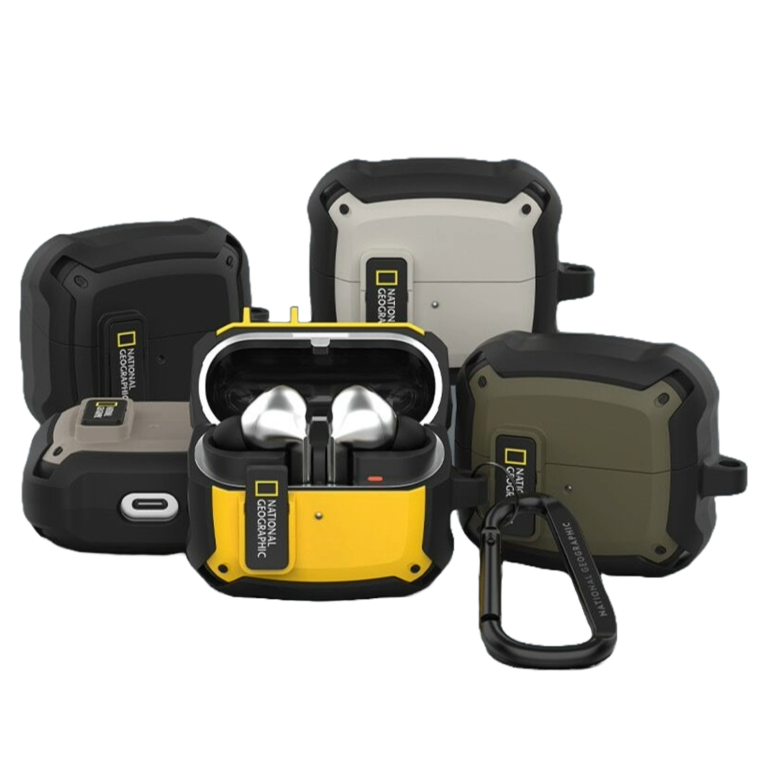 National Geographic - Rugged Bumper Lock - Buds 3 / 3 Pro Case 高度防撞耳機保護殼