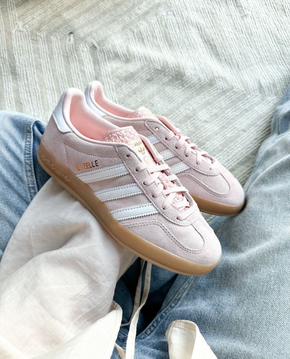 Adidas Originals Gazelle 櫻花粉色 白粉色 麂皮 復古 德訓鞋 焦糖底 IH5484/預購