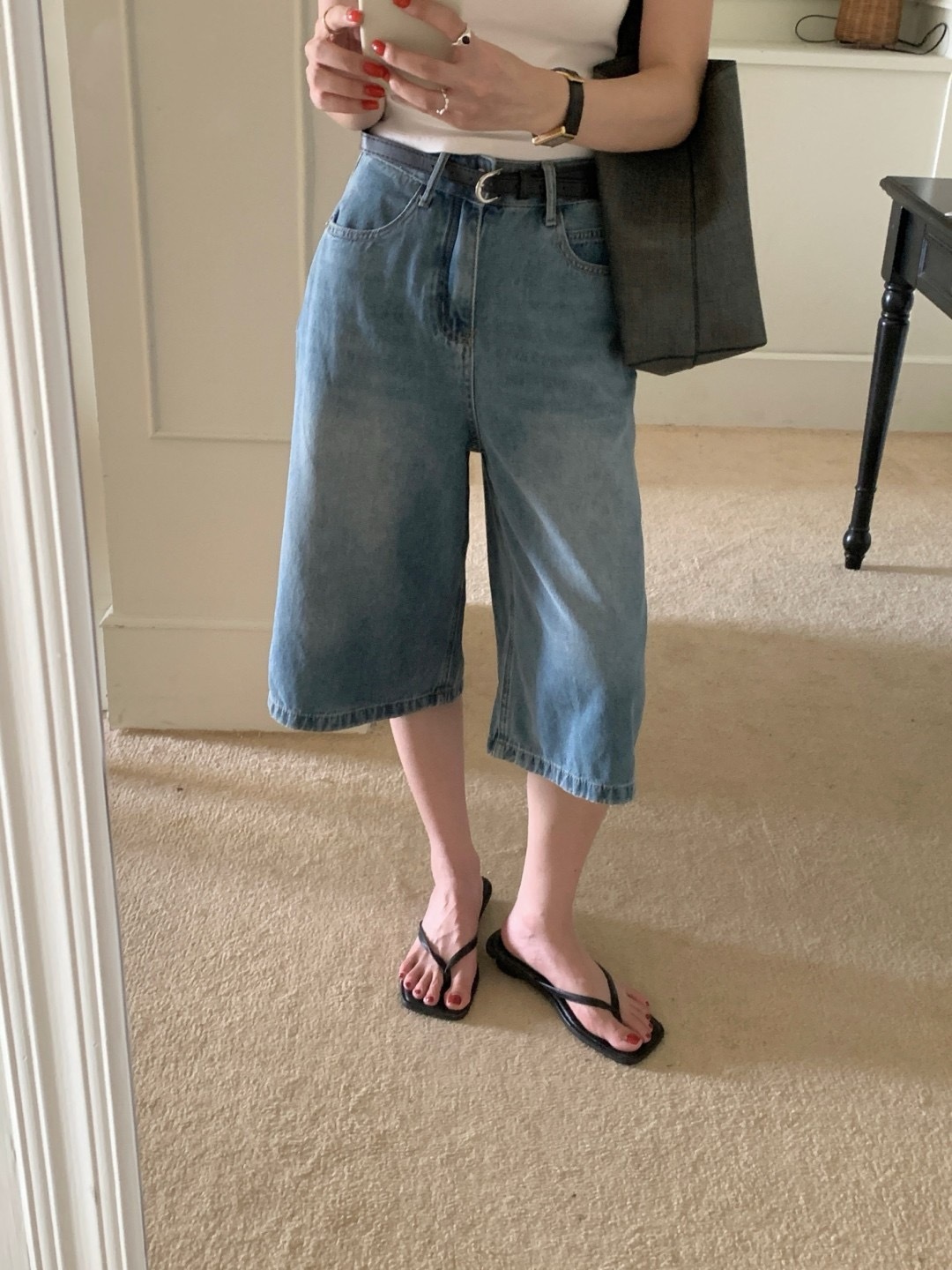 (Goal) 牛仔七分褲  Ha2356