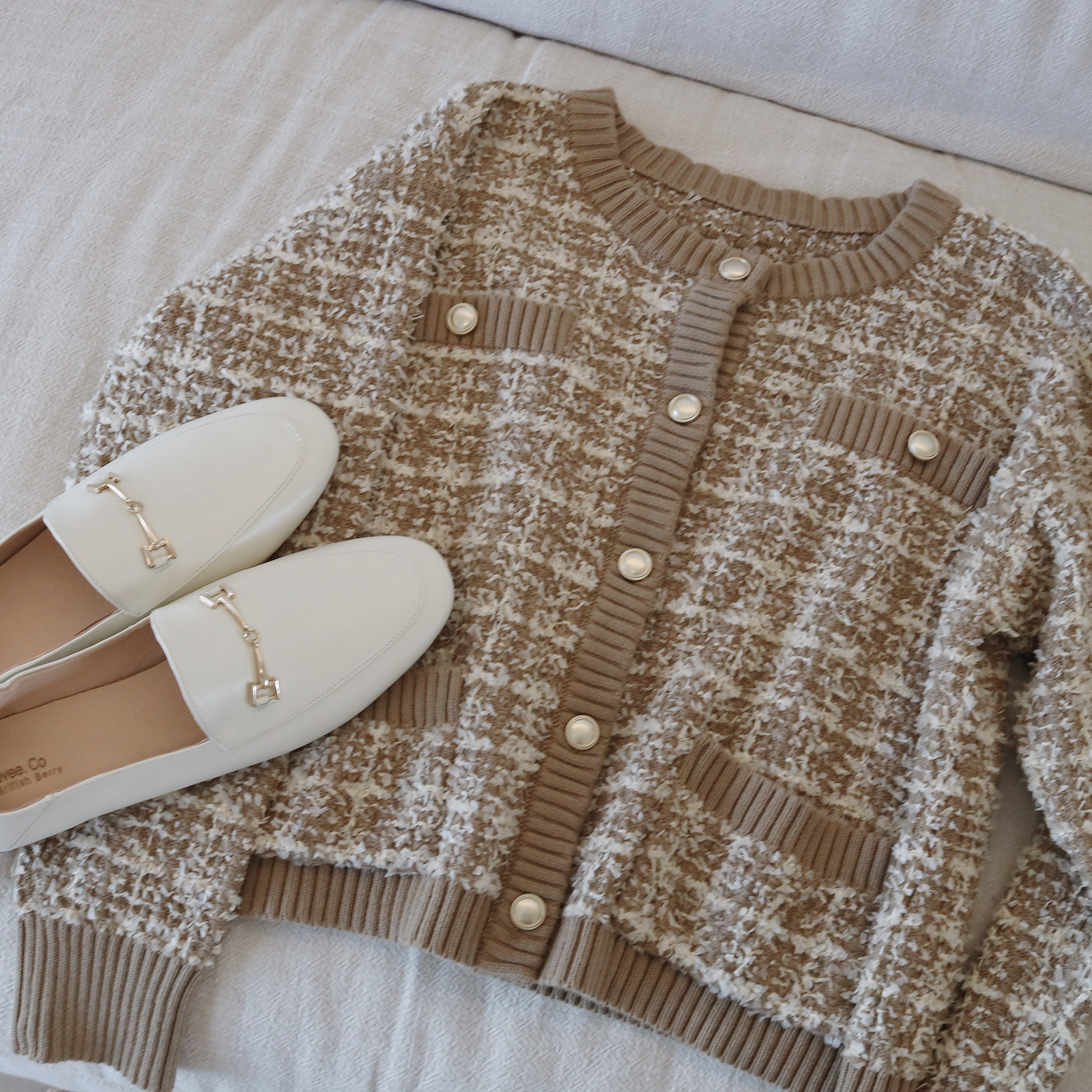 [現貨]  [7082]  Tweed針織外套