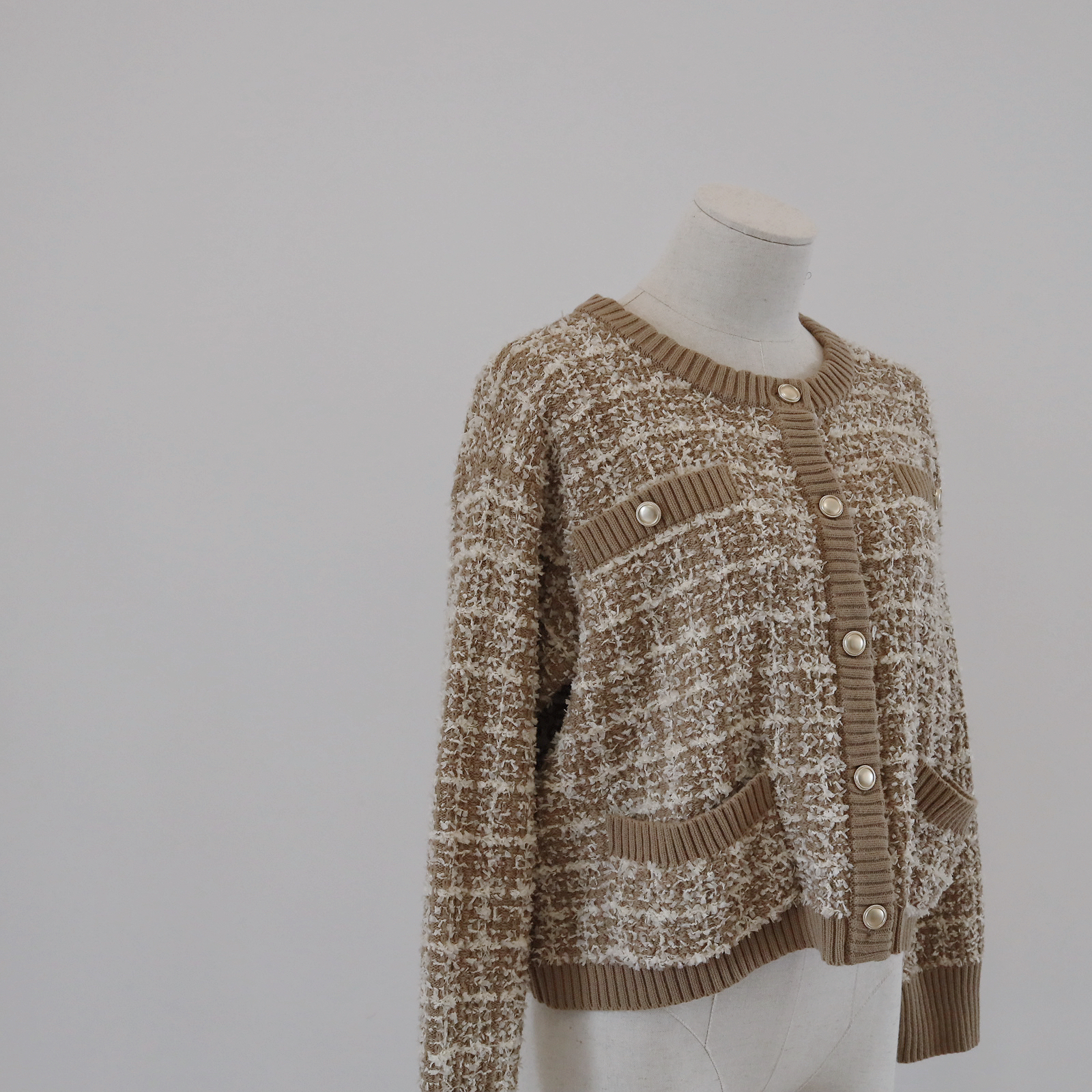 [現貨]  [7082]  Tweed針織外套