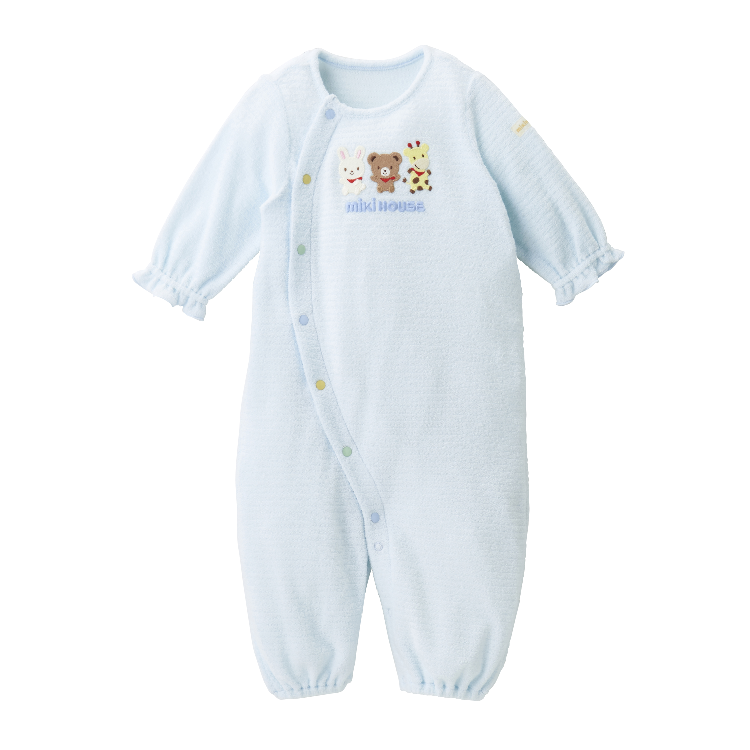 MH Baby 無撚紗絨側扣兩用連體服