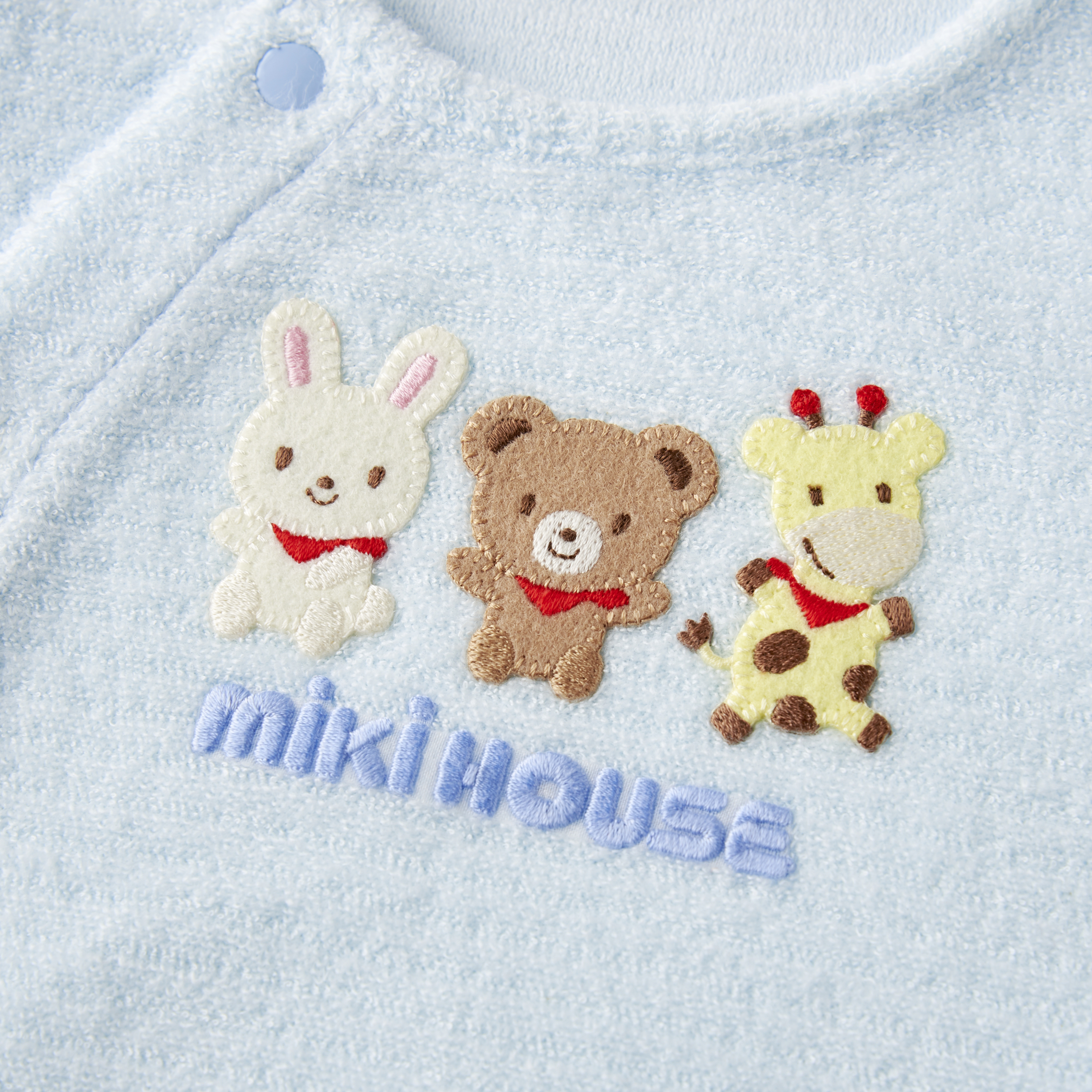 MH Baby 無撚紗絨側扣兩用連體服