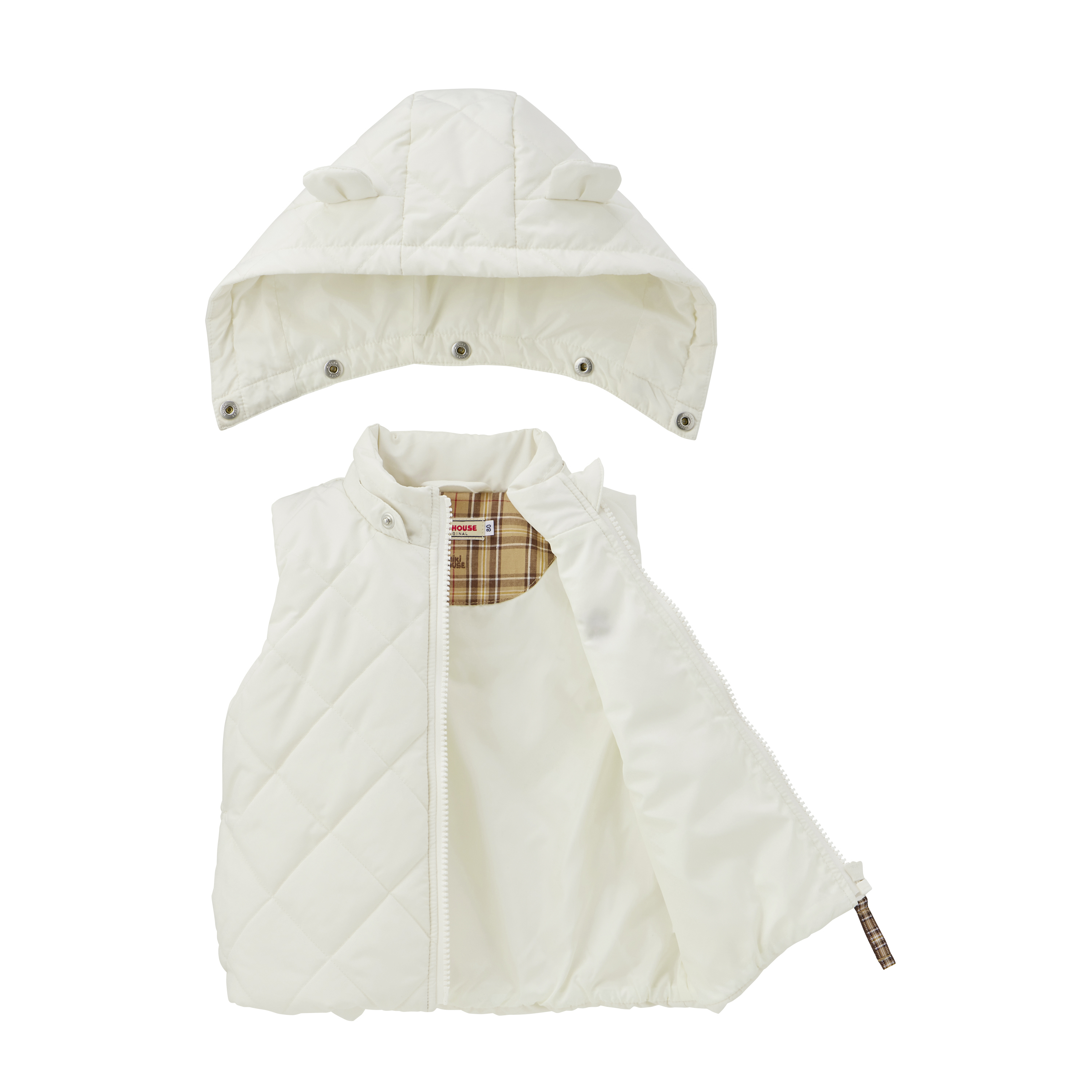 MH 白色夾棉外套