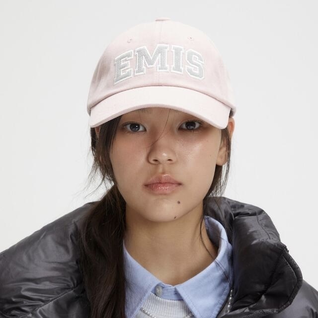 <韓國代購> EMIS TWILL CAPITAL LOGO BALL CAP