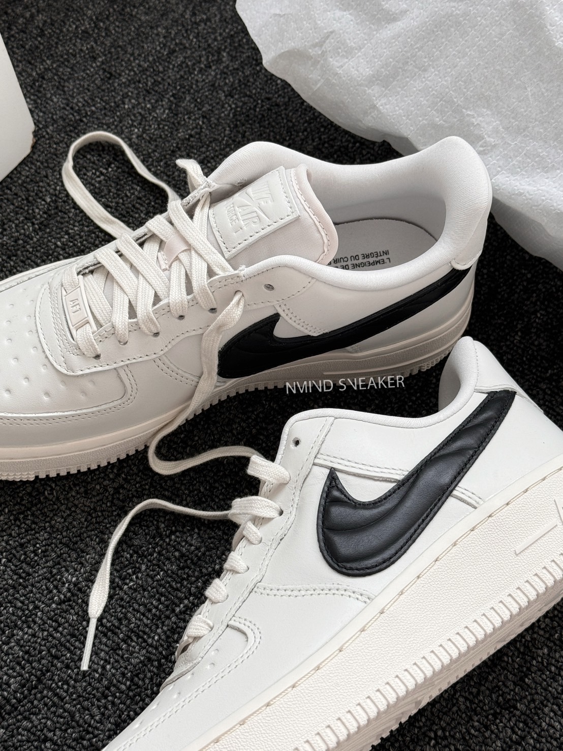 <零碼> 23cm-Nike Air Force 1 Low "Water Resistant Upper" 白底黑勾 小AMBUSH (FV1182001)