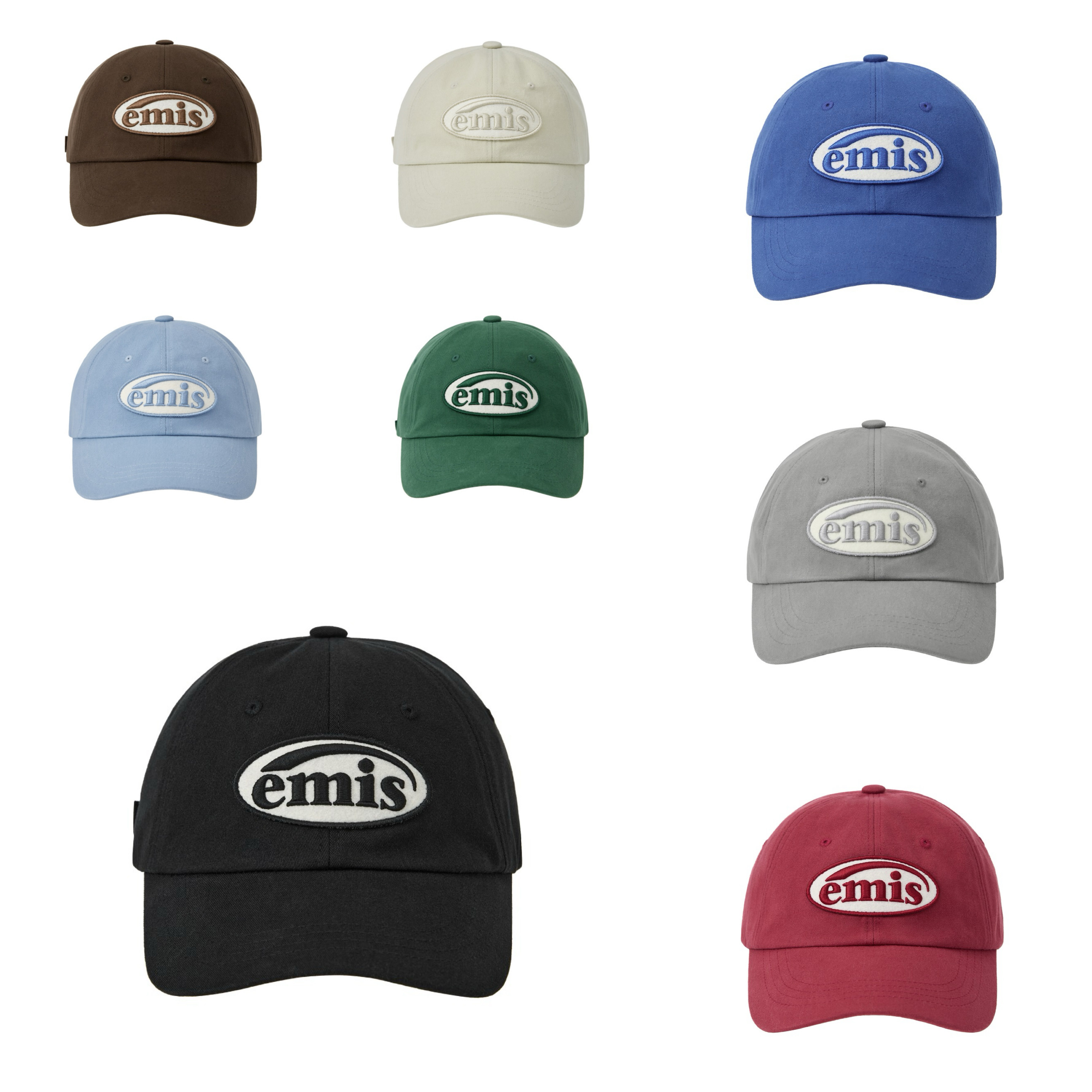 emis Tone On Tone Wappen Ball Cap（10 colors）