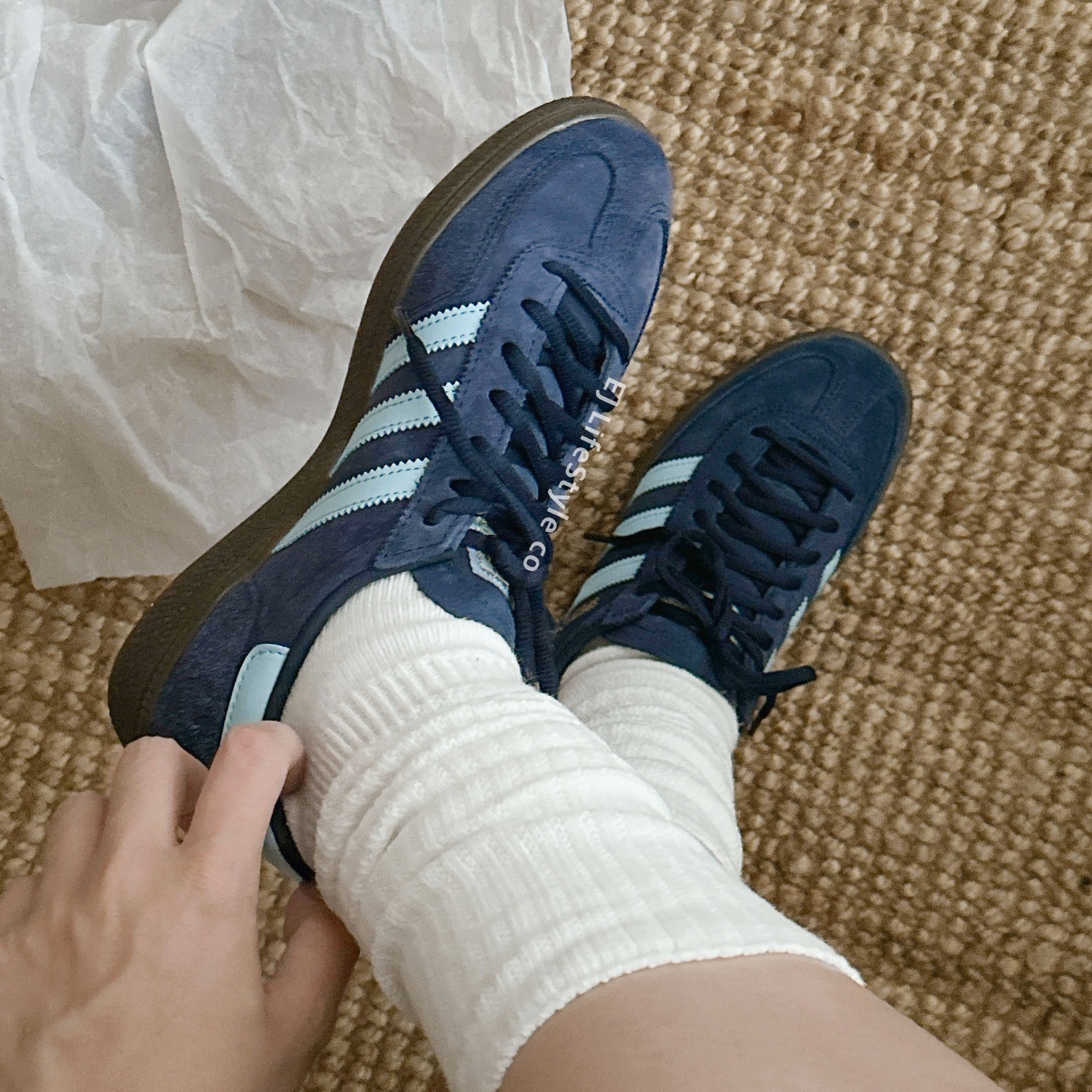 ADIDAS HANDBALL SPEZIAL 霧霾藍 藍 水藍 麂皮 BD7633 男女鞋 / 預購