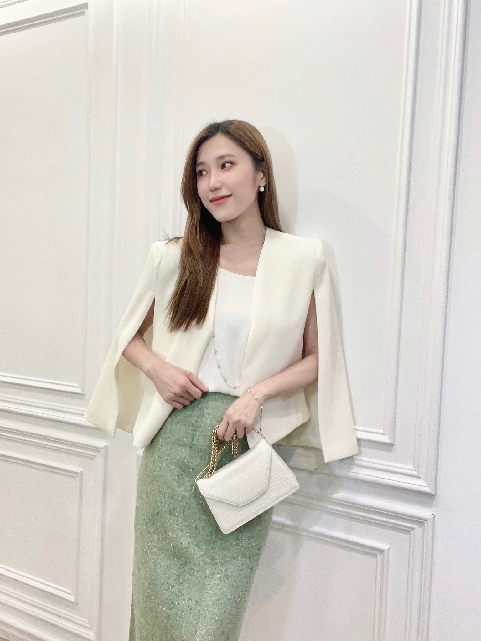 無領斗篷西裝外套