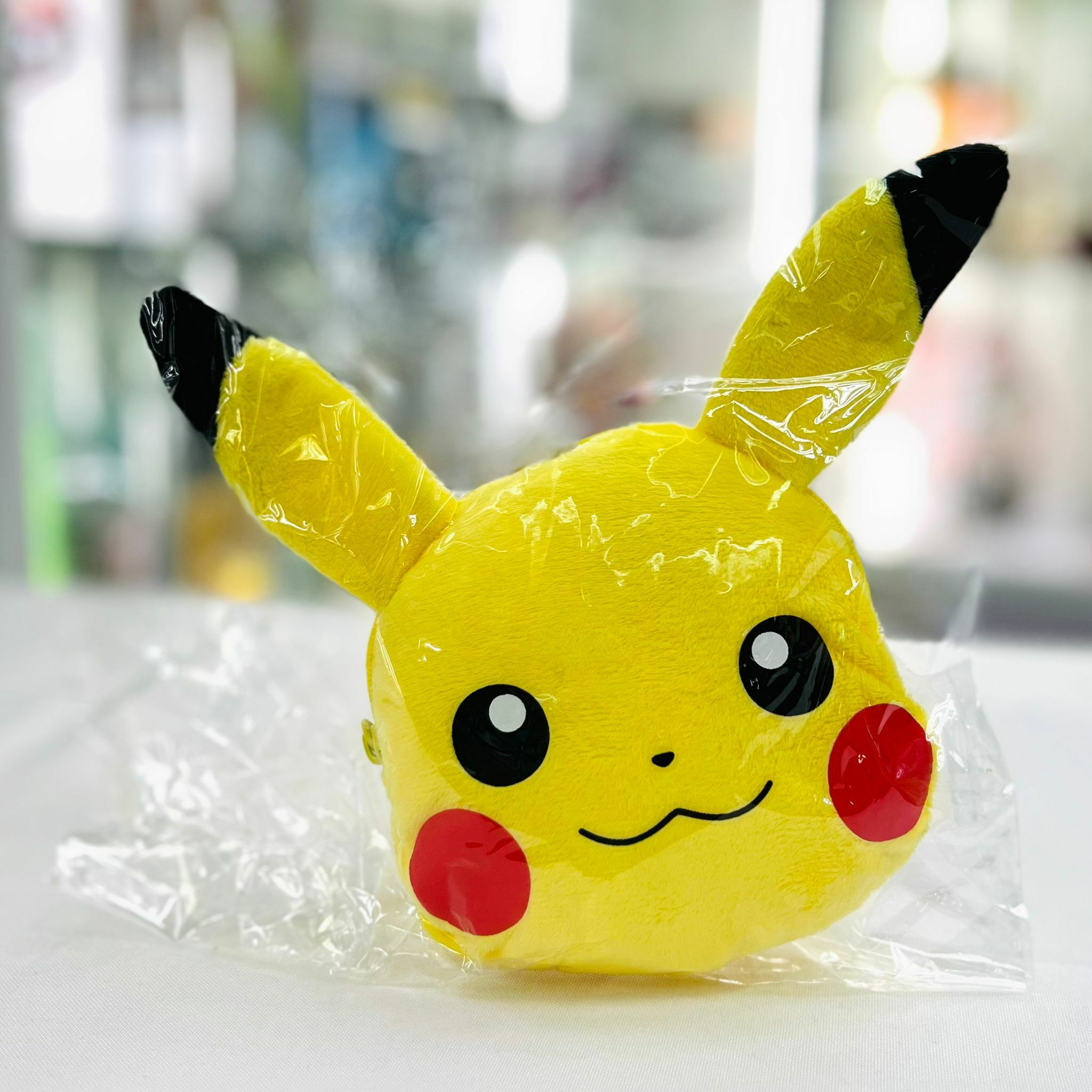 Pokemon Face Pass Case Pikachu Pouch Pass Case Yellow