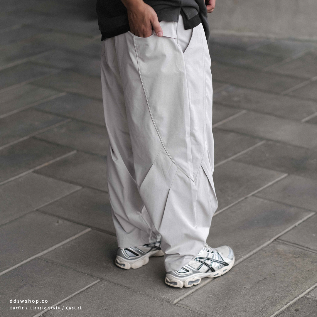 "現貨" ANST 3D內折出芽寬褲 ST.42