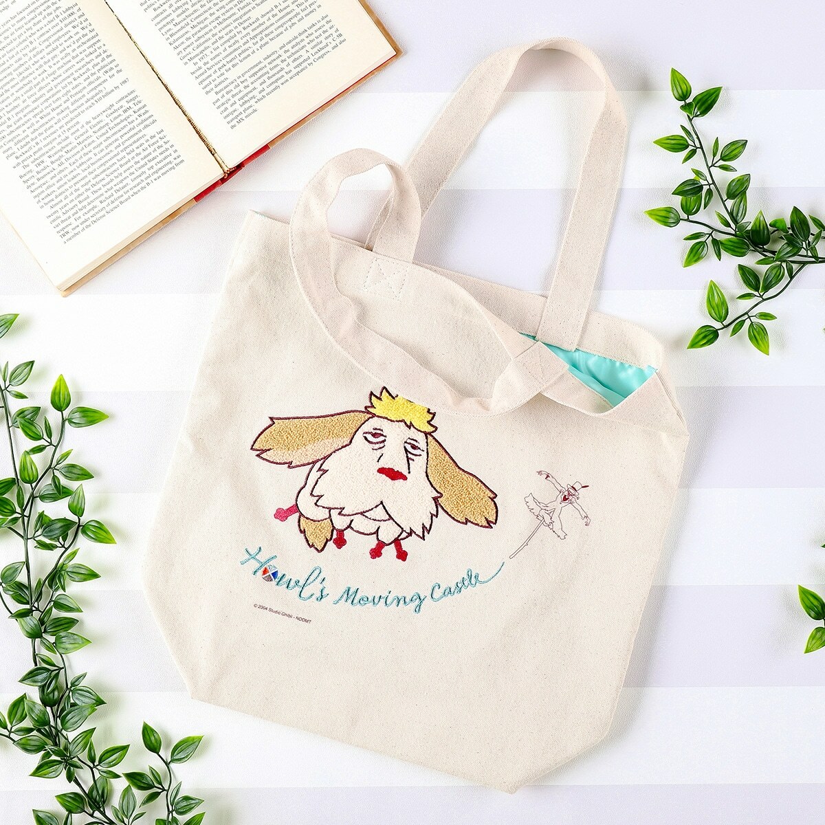 刺繡帆布托特包 霍爾的移動城堡 飛起來的因因