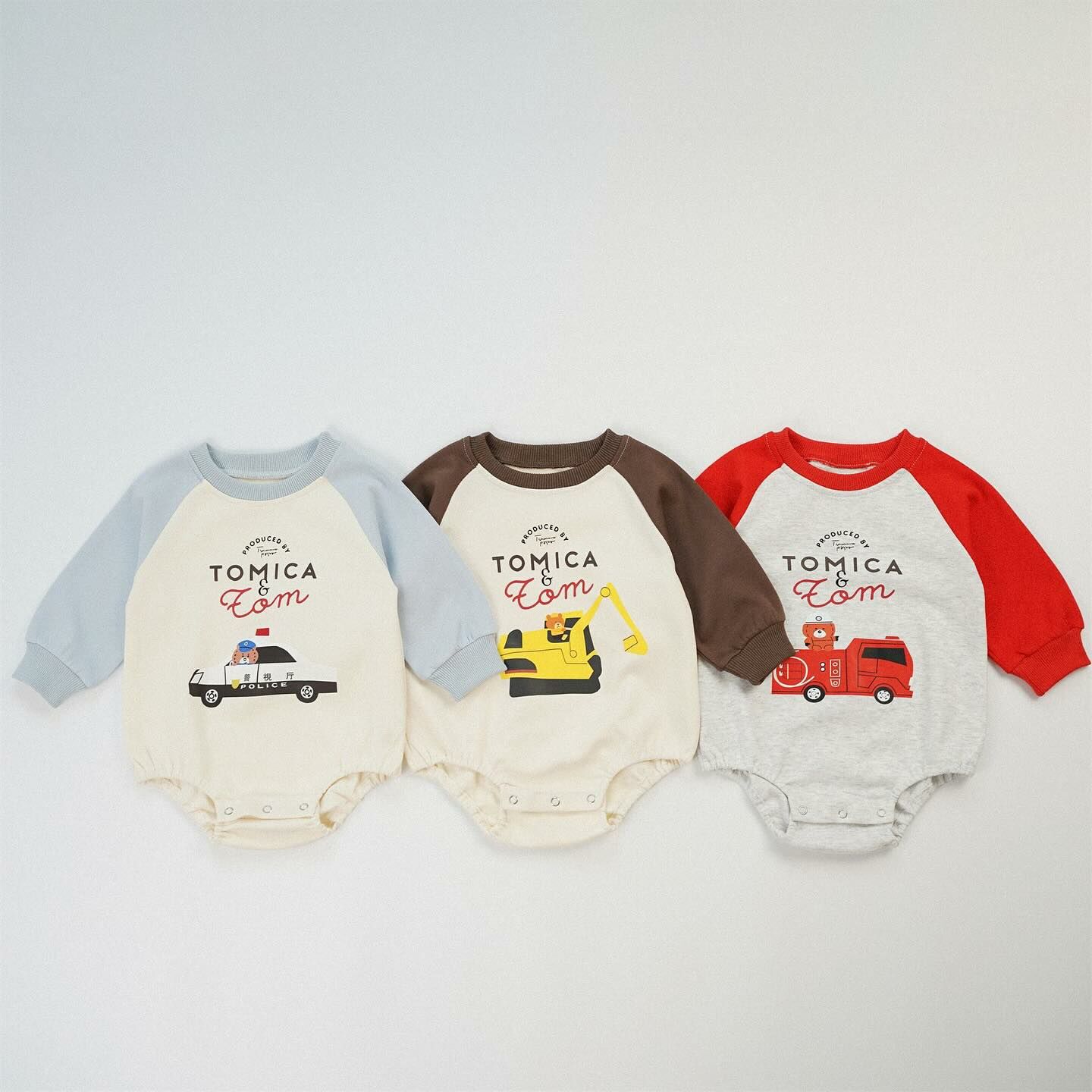 三色車車包屁衣