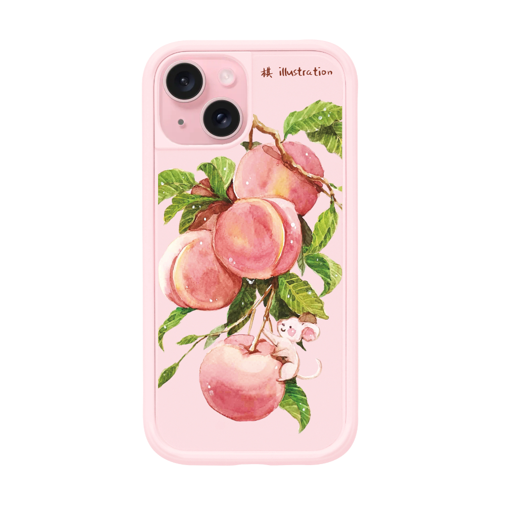 MagSafe 感應式卡槽防摔殼_For iPhone（Peach）