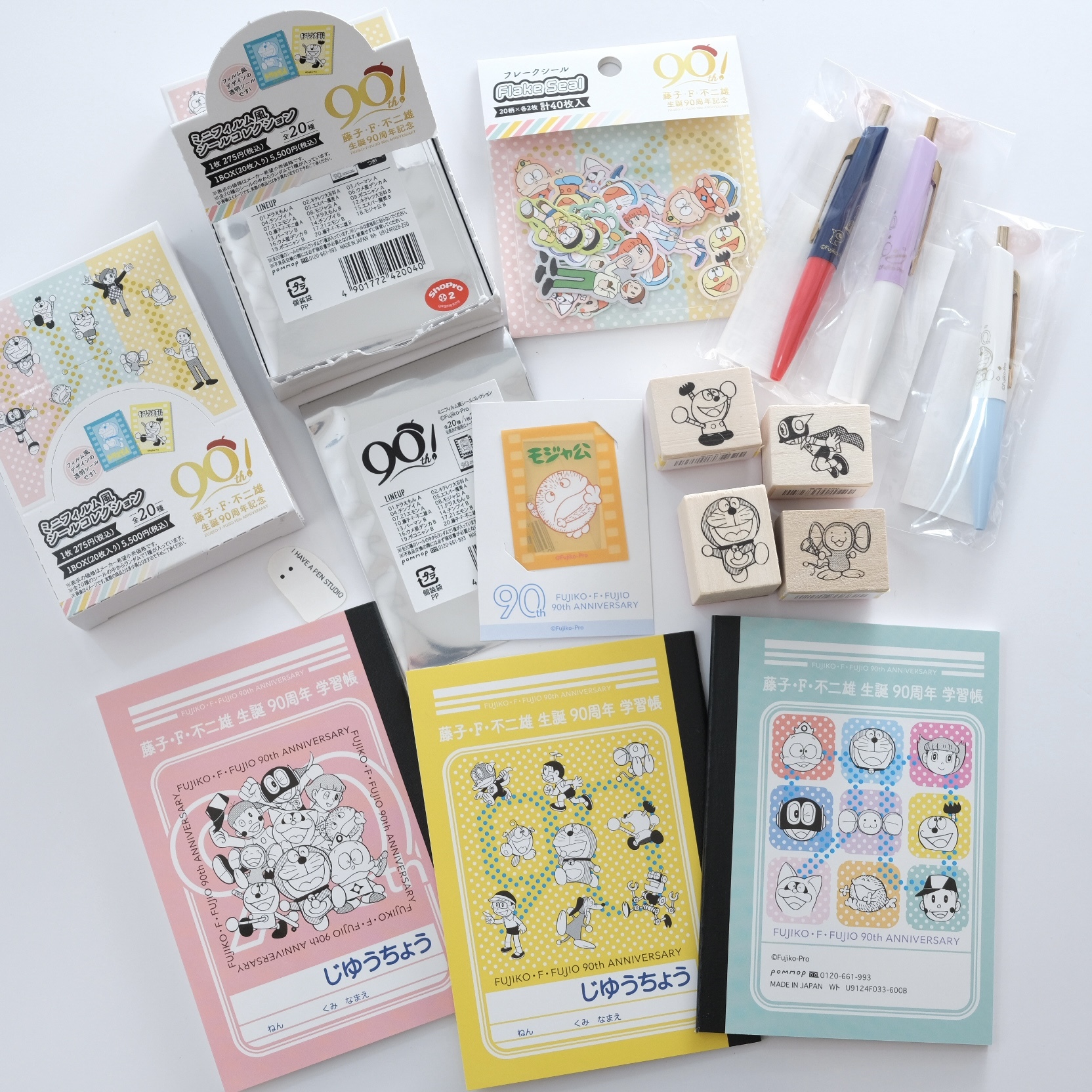 藤子 F 不二雄 90週年紀念 限量文具組｜SHOWA NOTE 日本 小叮噹 哆啦A夢
