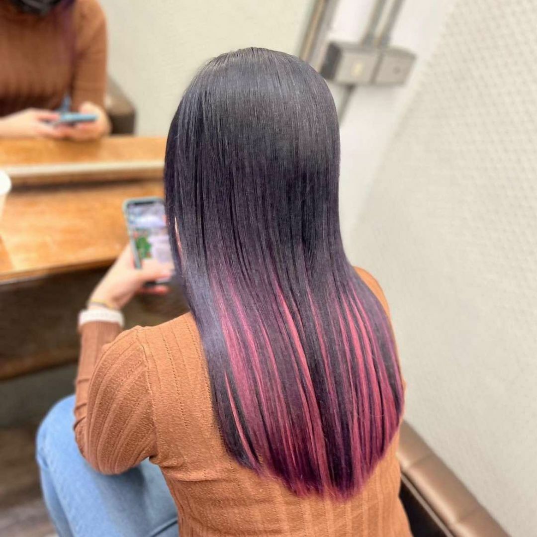 Nami 對半染髮色作品