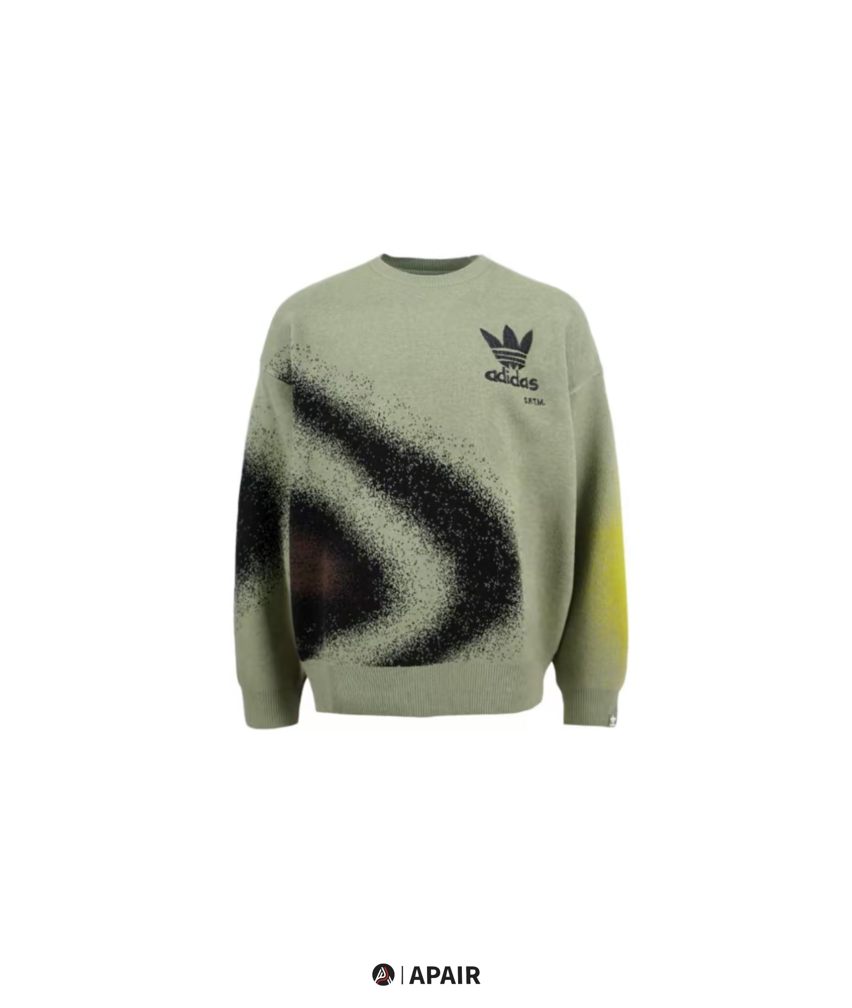 【APAIR】預購 SFTM x Adidas 004 Crew Knit AOP 渲染羊毛圓領毛衣
