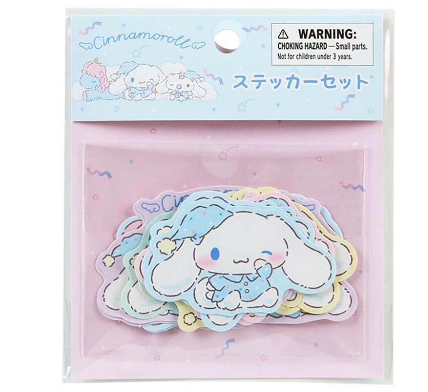 Sanrio Sticker Flakes - Cinnamoroll Nemu Nemu Time Design Series