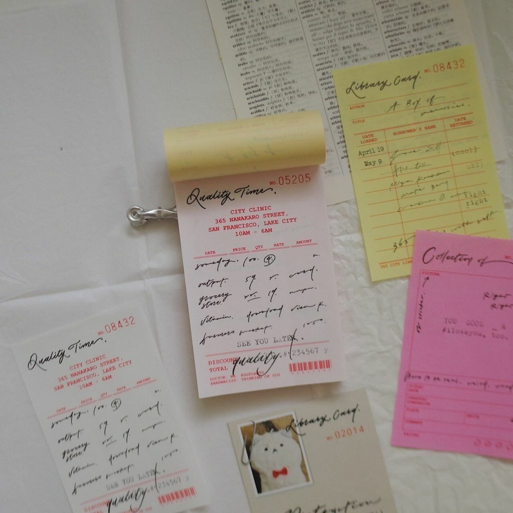 分心的事 120枚 三聯單式便條紙｜茄子先生