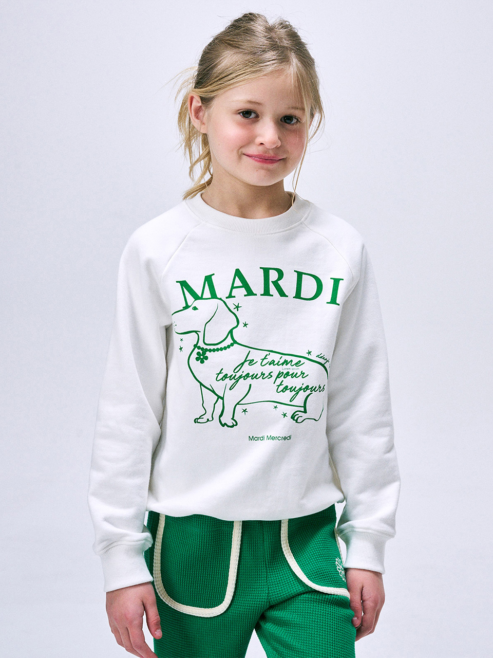 Mardi Mercredi KIDS SWEATSHIRT FLOWER CHOCKER SWING THE TAIL DDANJI
