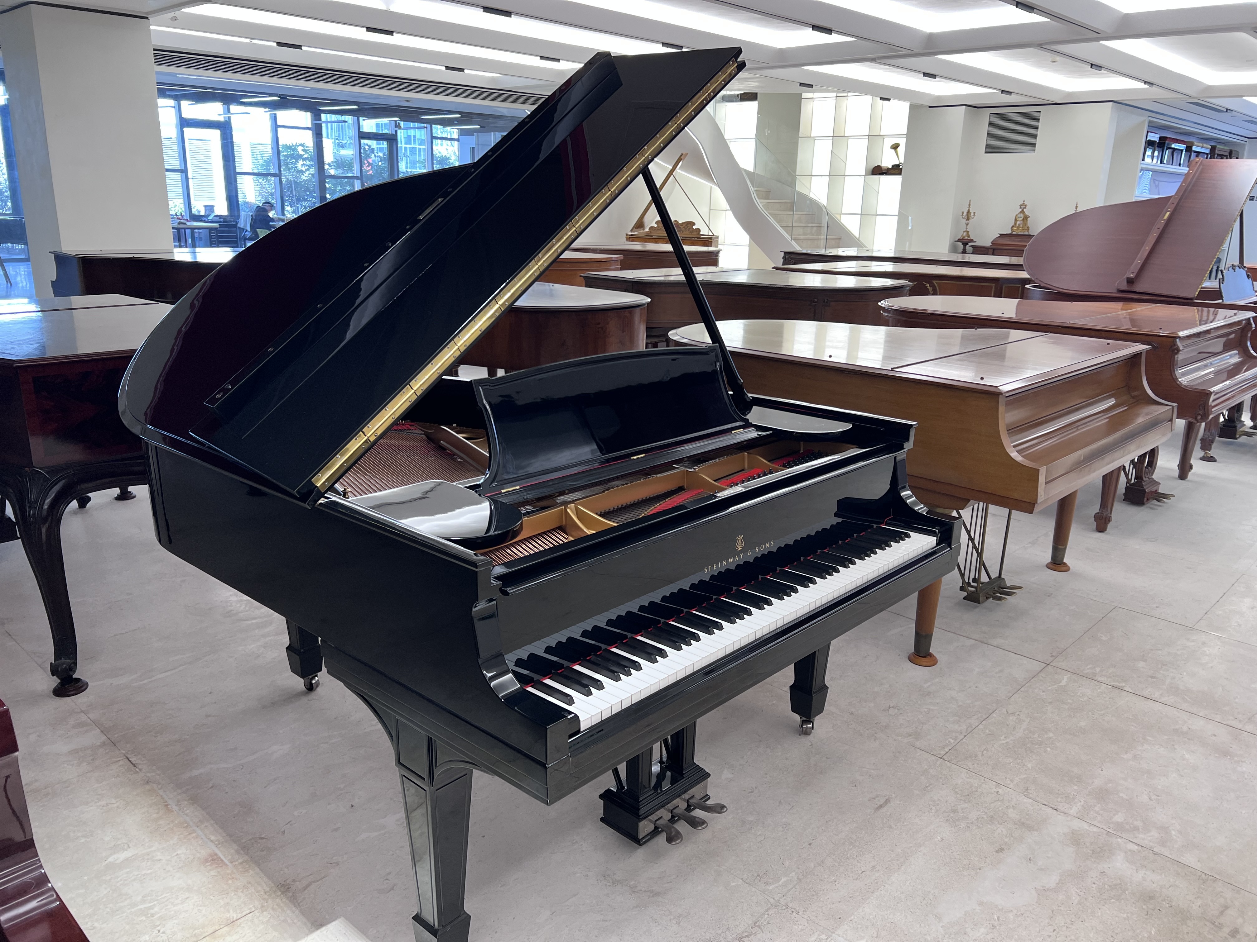 嚴選 預定精建琴 史坦威鋼琴 Steinway O180 尊貴黑內外如新 平台演奏鋼琴 中古鋼琴 二手鋼琴 漢麟樂器