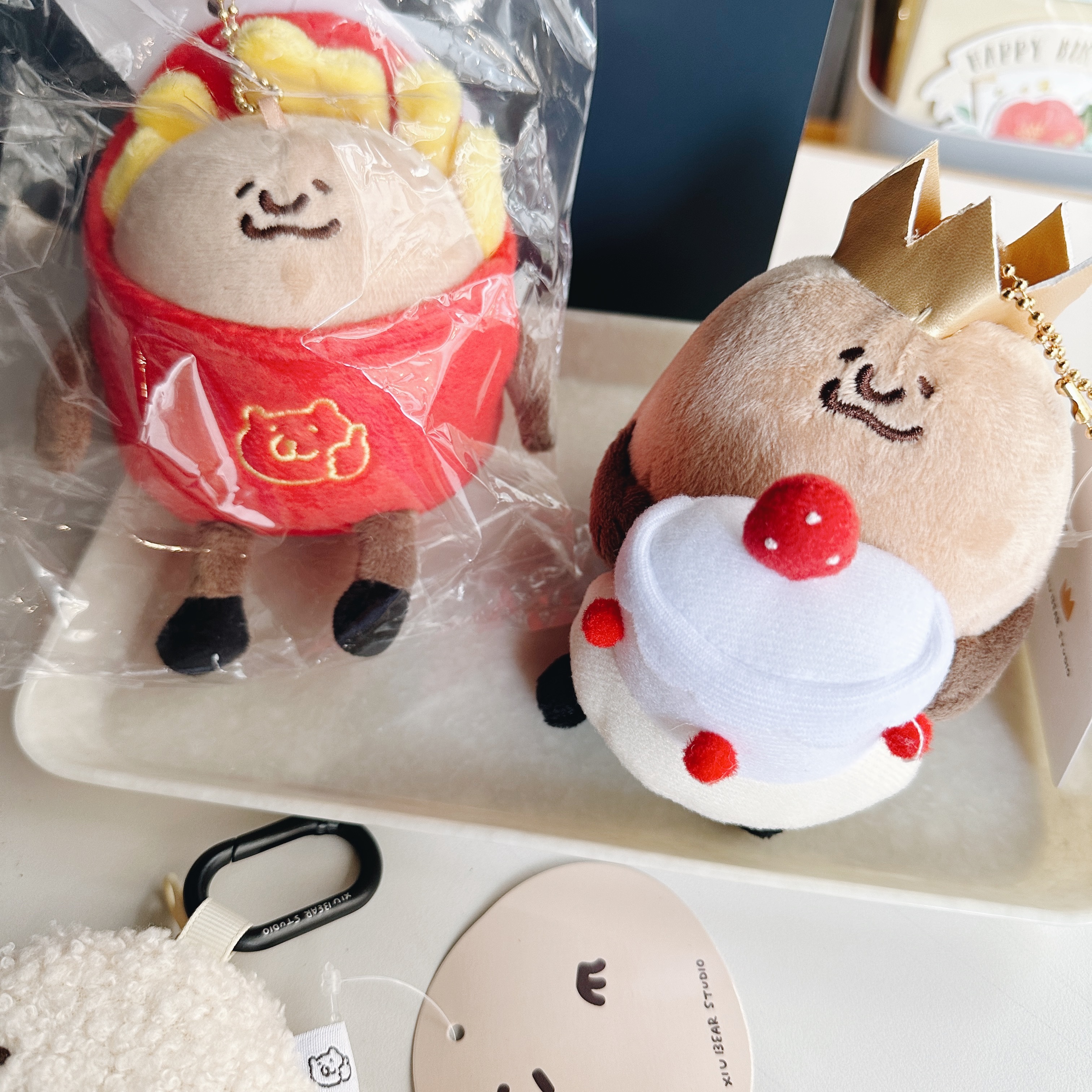 咻熊家的小泥們 薯條小泥 生日小泥 布偶｜咻咻熊