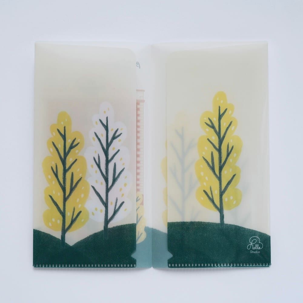 Reiko 狐吉大飯店 雙開式票券資料夾｜Hello Studio 你好工作室