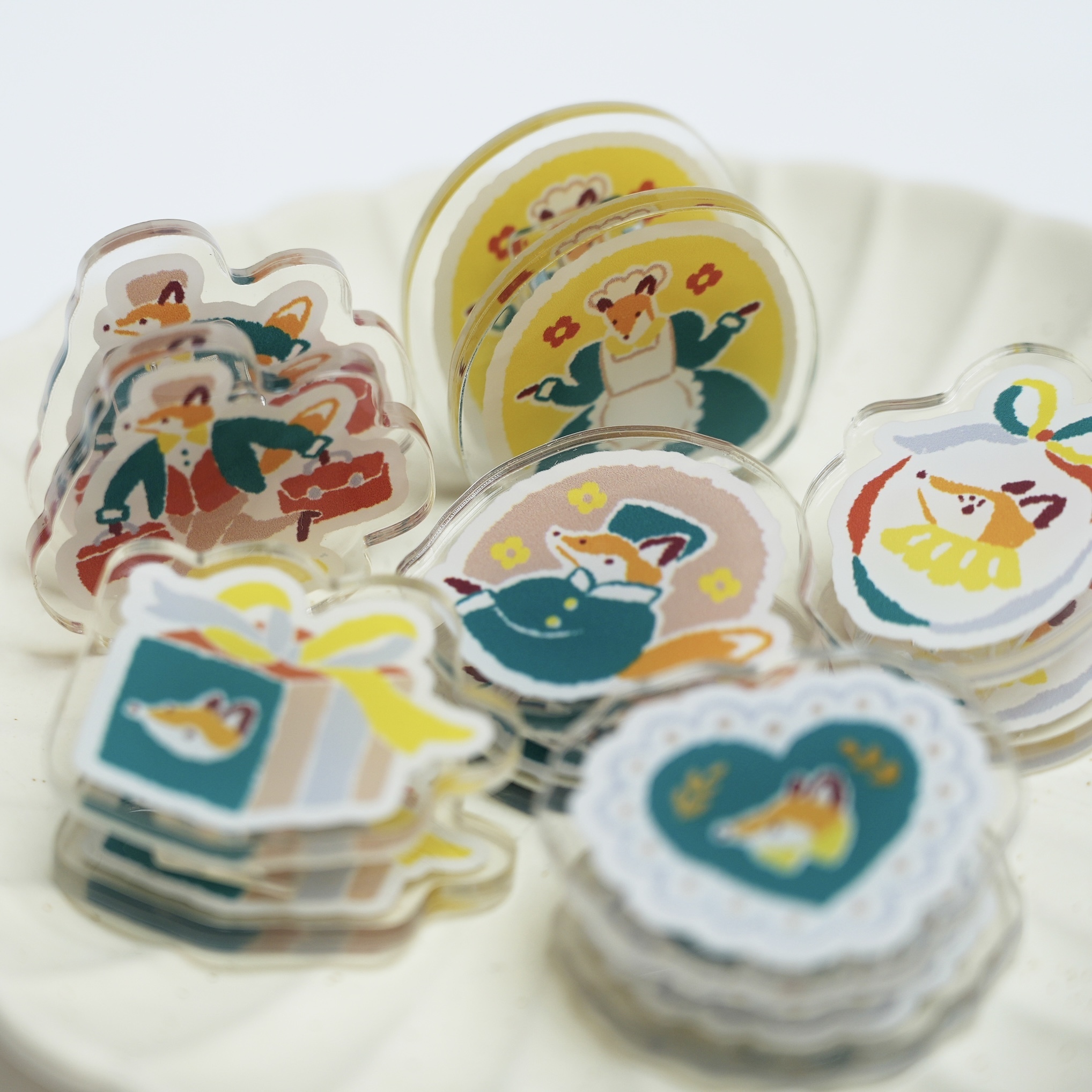 Reiko 狐吉小鎮 壓克力夾 ｜Hello Studio 你好工作室