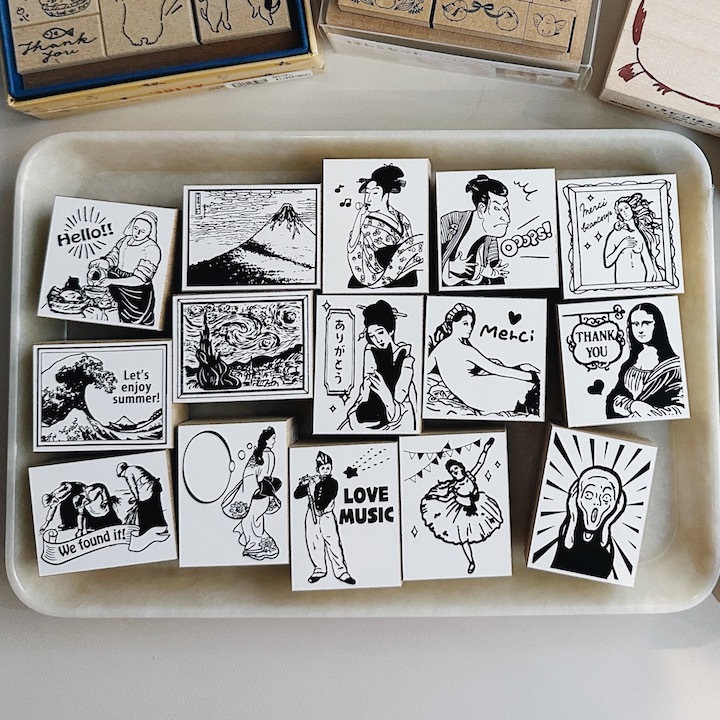 名畫系列 木頭印章