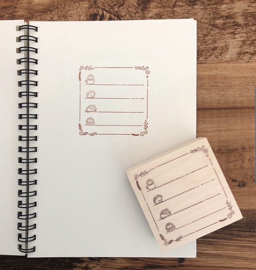 刺蝟_待辦事項 木製印章｜日本Beverly