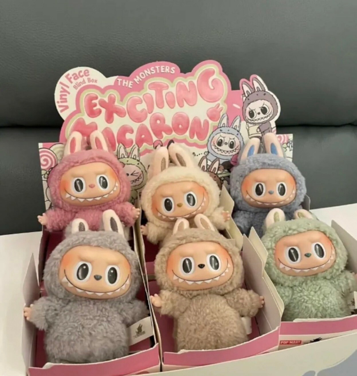 POP MART 泡泡瑪特 THE MONSTERS 拉布布 LABUBU  心動馬卡龍 搪膠毛絨 一代 鑰匙圈 吊飾 LISA同款