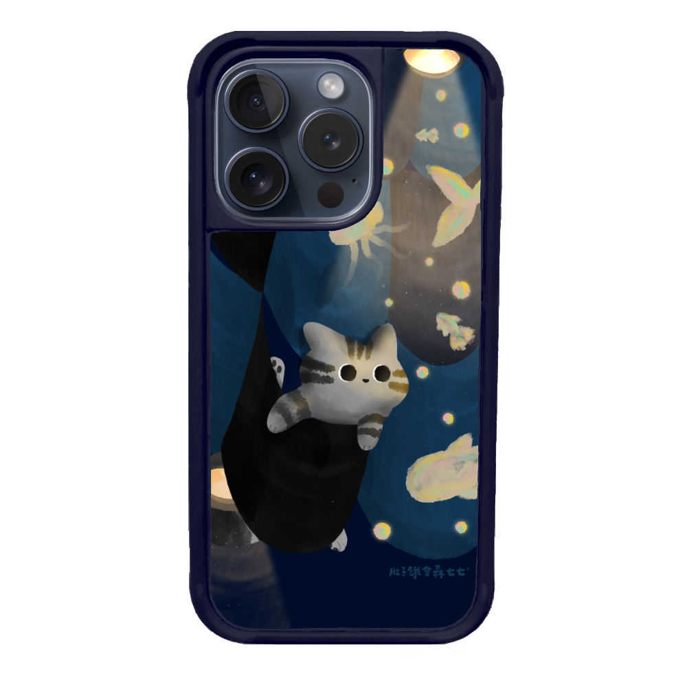 MagSafe 感應式卡槽防摔殼_For iPhone（森七七藍）