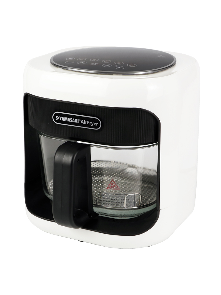 山崎4.3L透視玻璃遠紅外線氣炸鍋/酥玻鍋 SK-F1 (贈 耐熱隔熱墊)