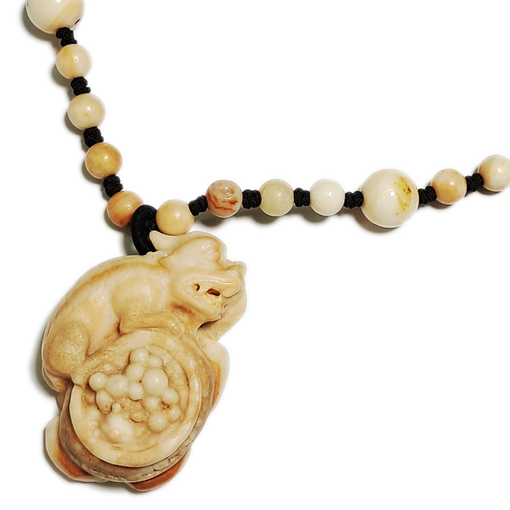 豼貅招財巧雕龍宮舍利項鍊_A19【十方】143245