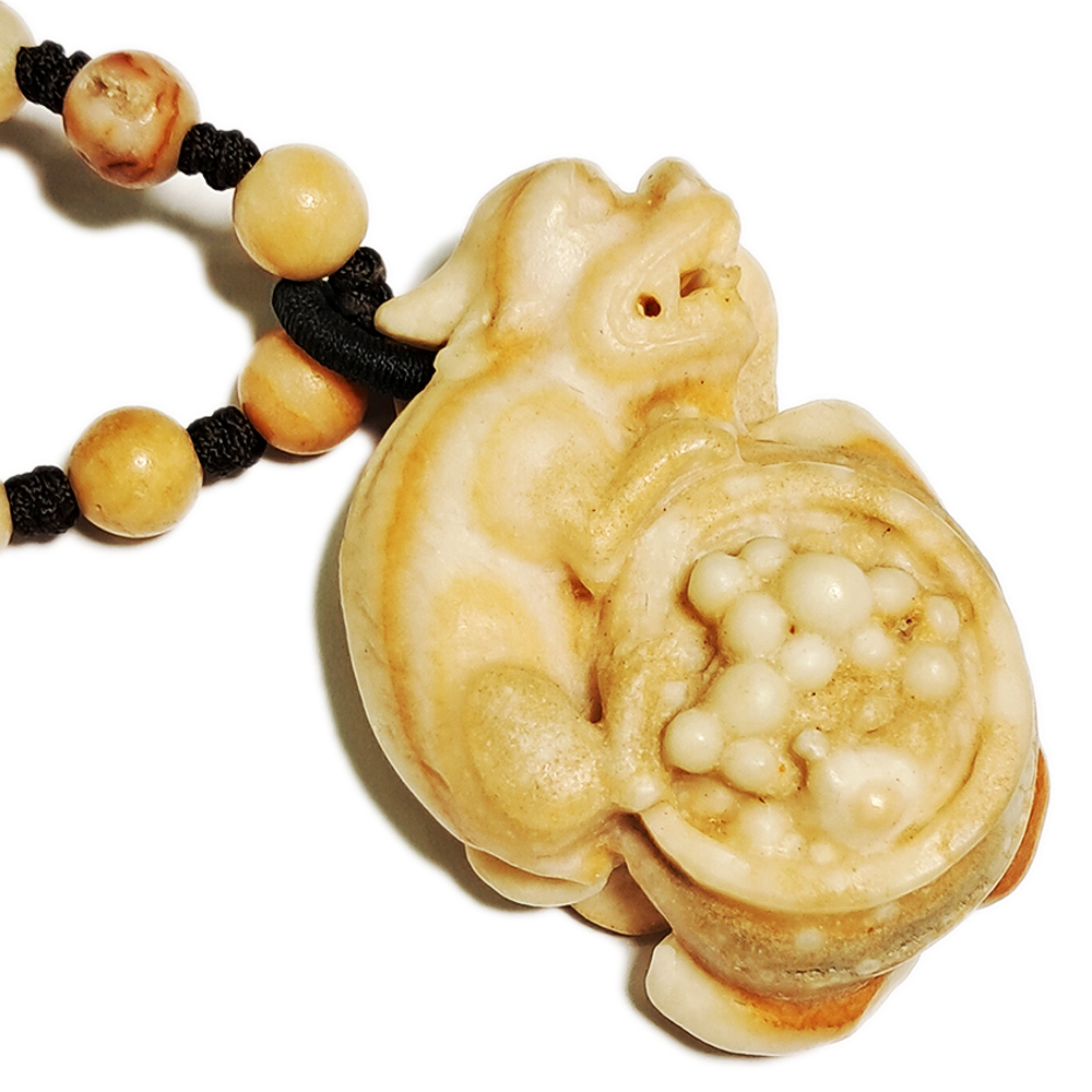 豼貅招財巧雕龍宮舍利項鍊_A19【十方】143245