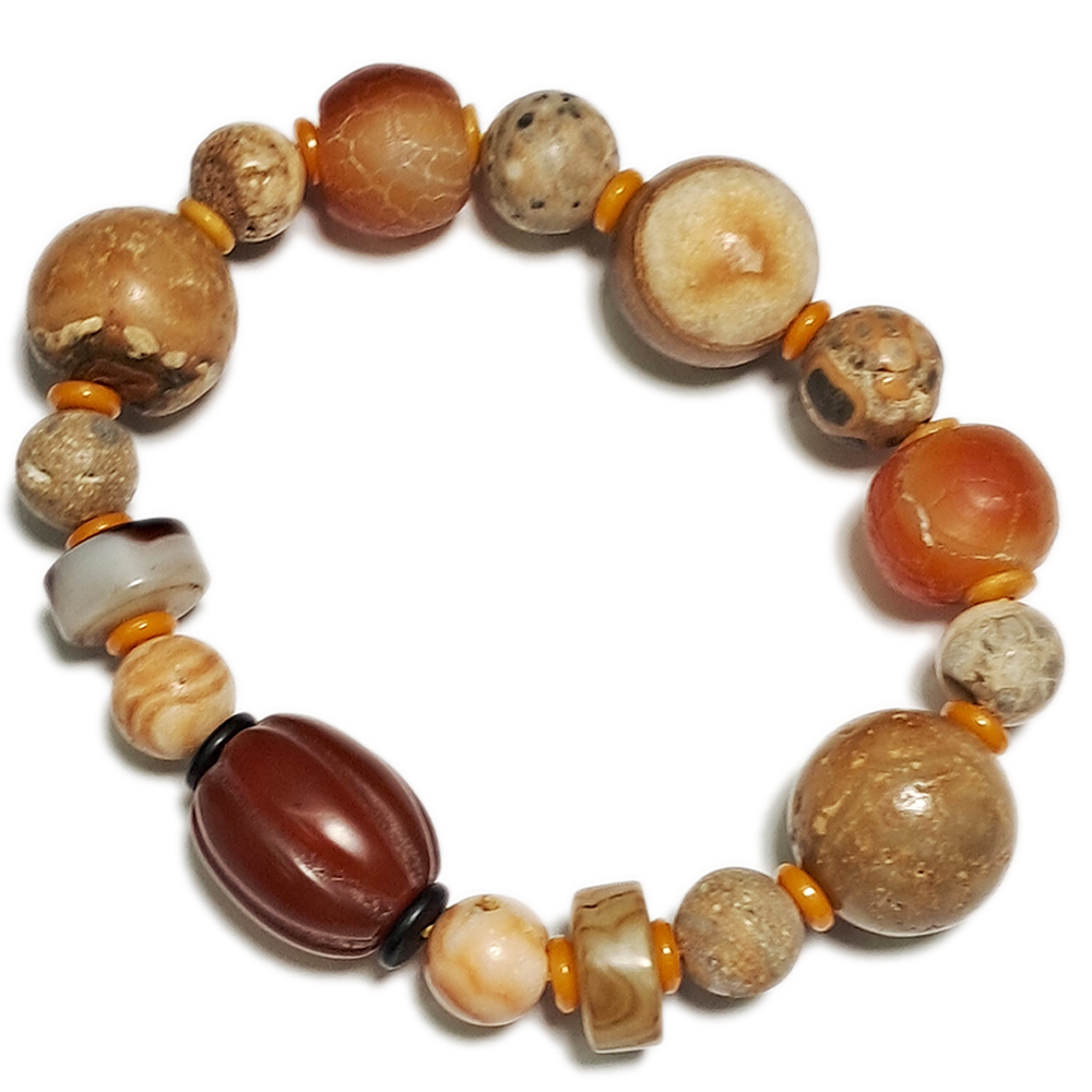 福瓜{紅玉髓}龍宮舍利手珠18mm【十方】153712