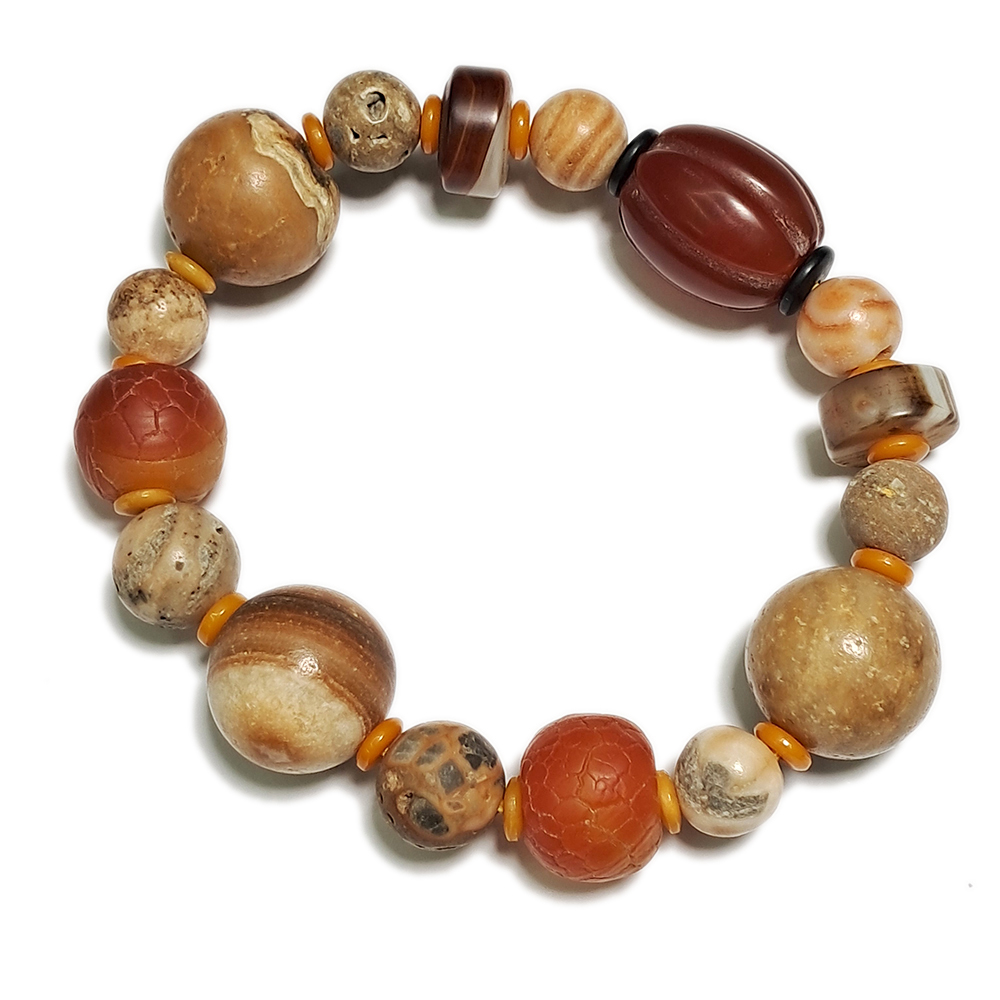 福瓜{紅玉髓}龍宮舍利手珠18mm【十方】153712