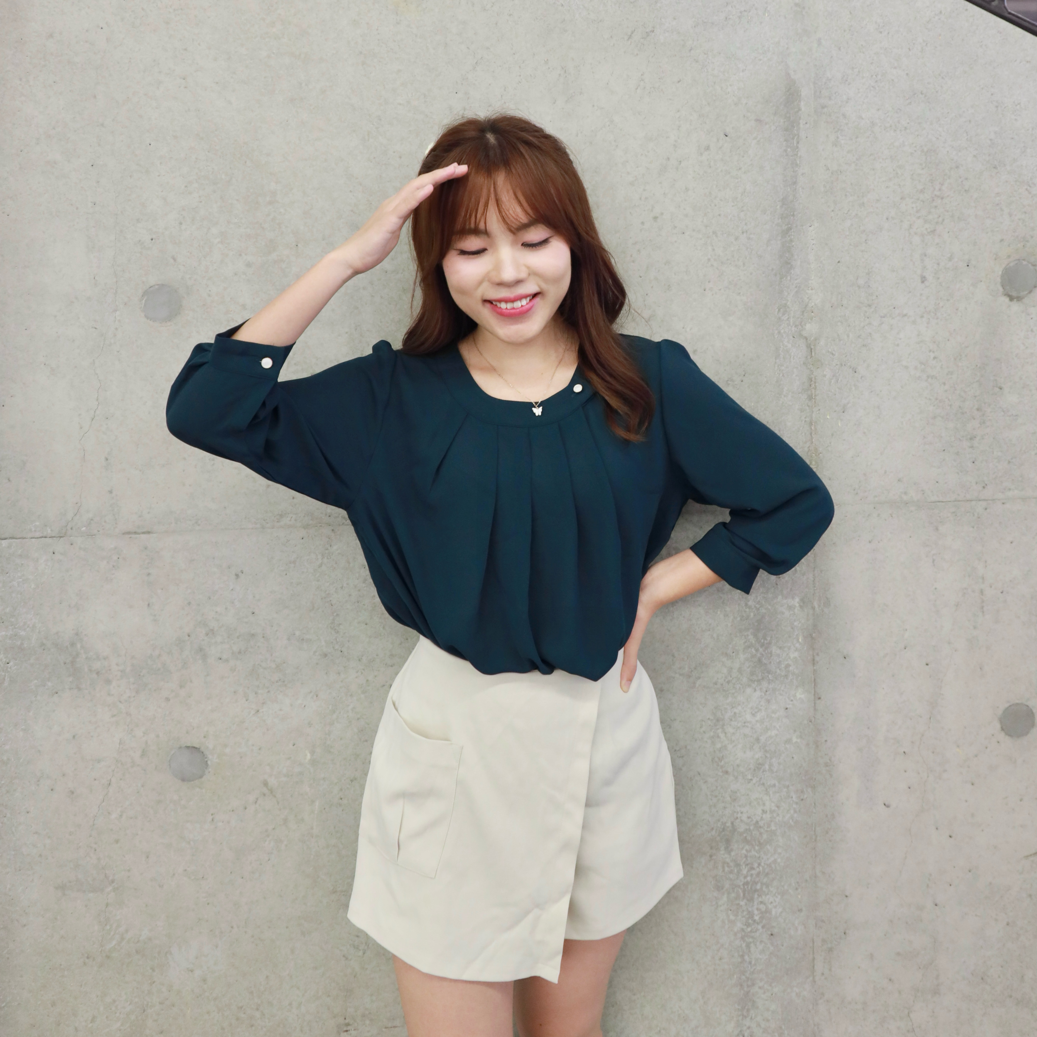 ||SR61|| 秋冬橡筋腰側口短身褲