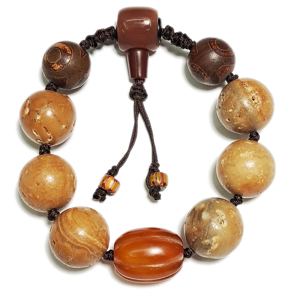 福瓜{紅玉髓}龍宮舍利手珠18mm【十方】153716