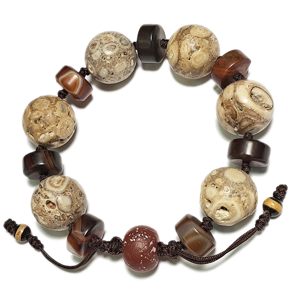 紅玉髓& 藥師珠&{羅漢靈骨}龍宮舍利手珠18mm【十方】153720