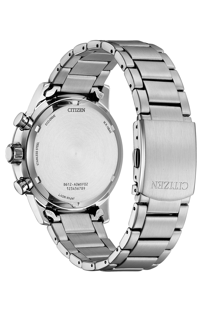 Citizen  Eco-Drive 天藍色三眼計時錶盤不鏽鋼 43mm 男士光動能手錶 CA0748-80L Sky Blue Three Eyes Chronograph Dial Stainless Steel