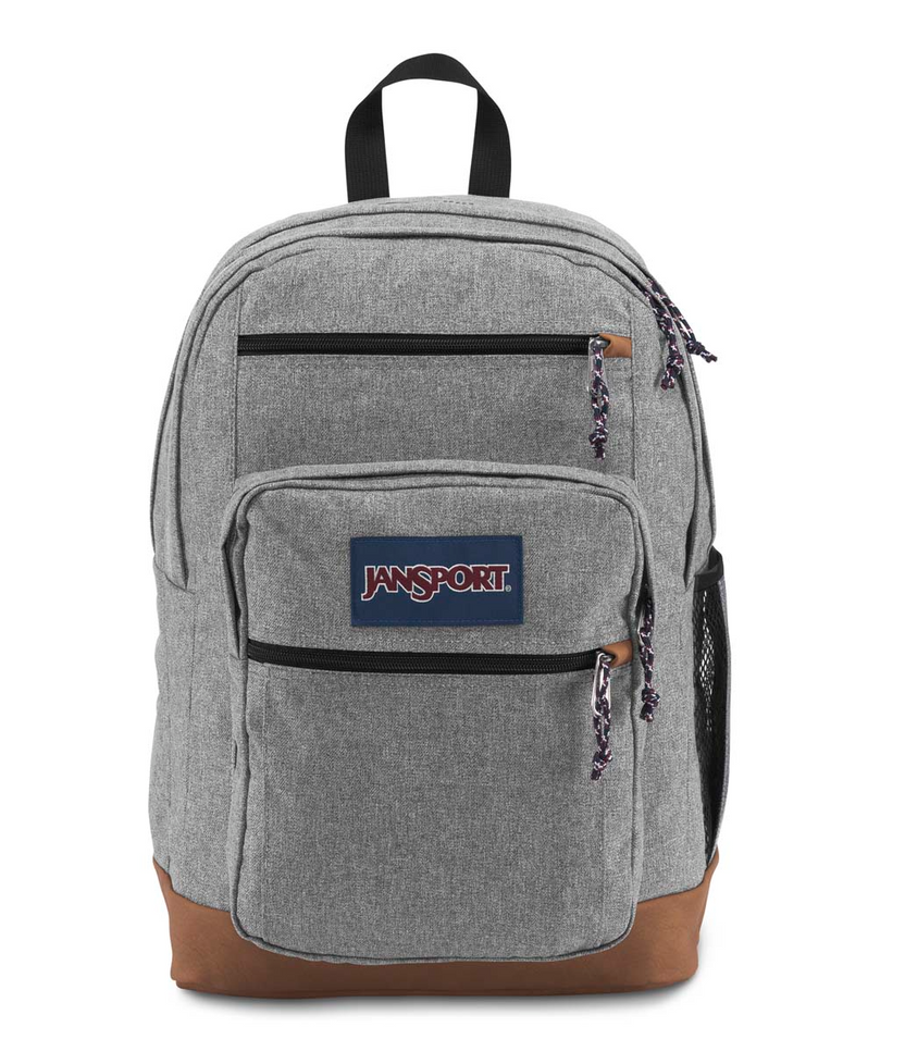 JANSPORT COOL STUDENT BACKPACK - GREY LETTERMAN POLY