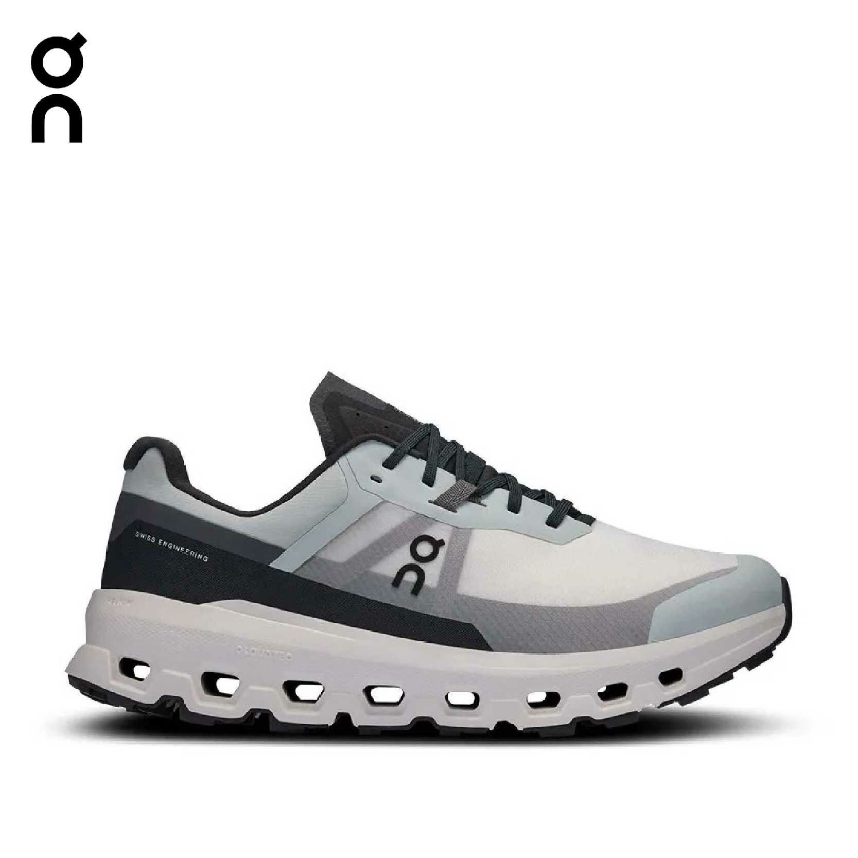 On 昂跑 Cloudvista 2 越野跑鞋 男款 冰川白/月蝕黑 31ON10818