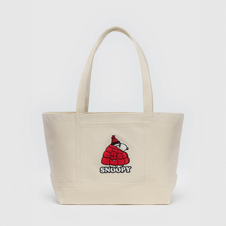 美國 BAGGU  X PEANUTS 聯名帆布托特包 Snoopy