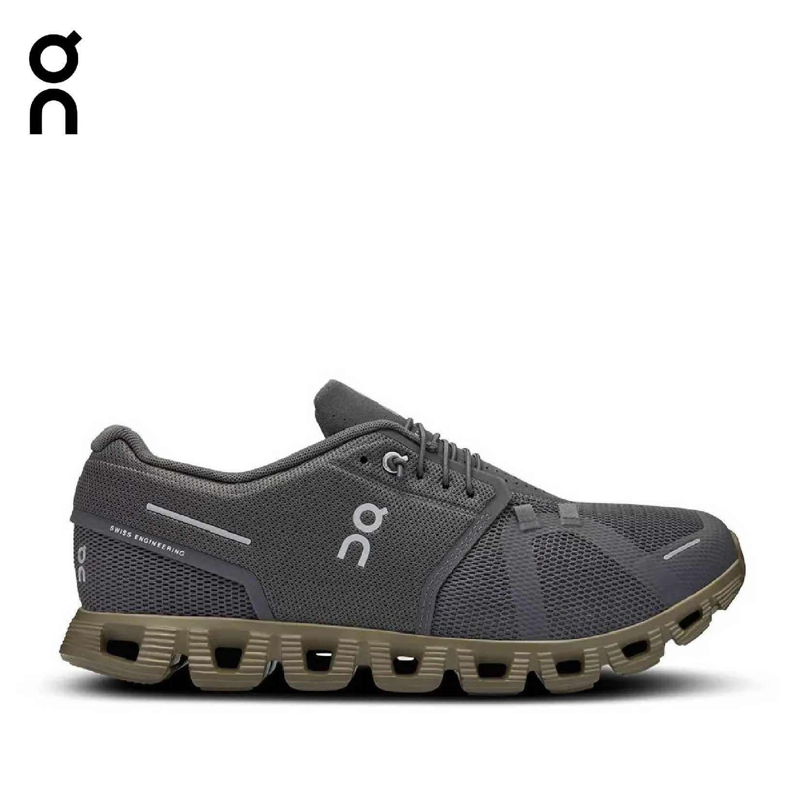 On 昂跑 Cloud 5 休閒鞋 男款 月蝕灰/叢林綠 31ON97769