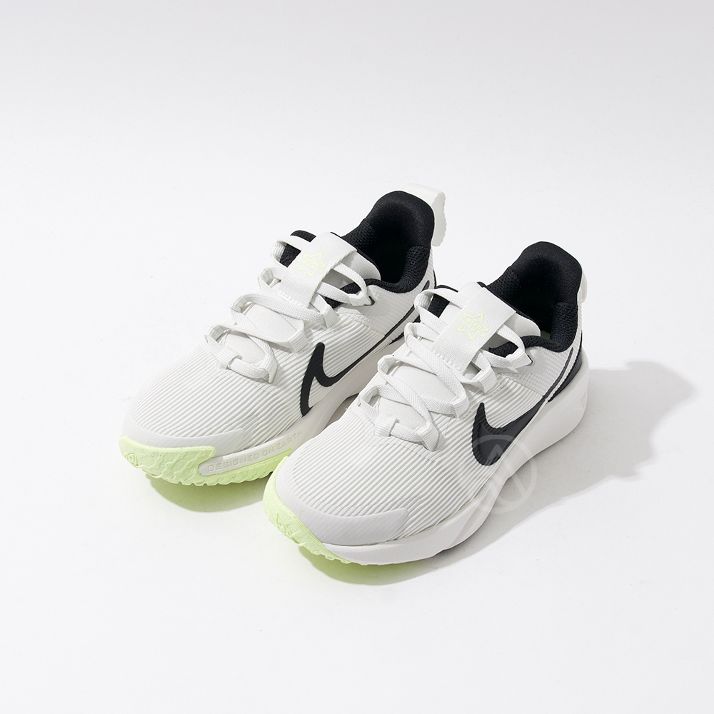 Nike Star Runner 4 NN 中童 白 緩震 透氣 運動 網布 襪套式 慢跑鞋 DX7614-102