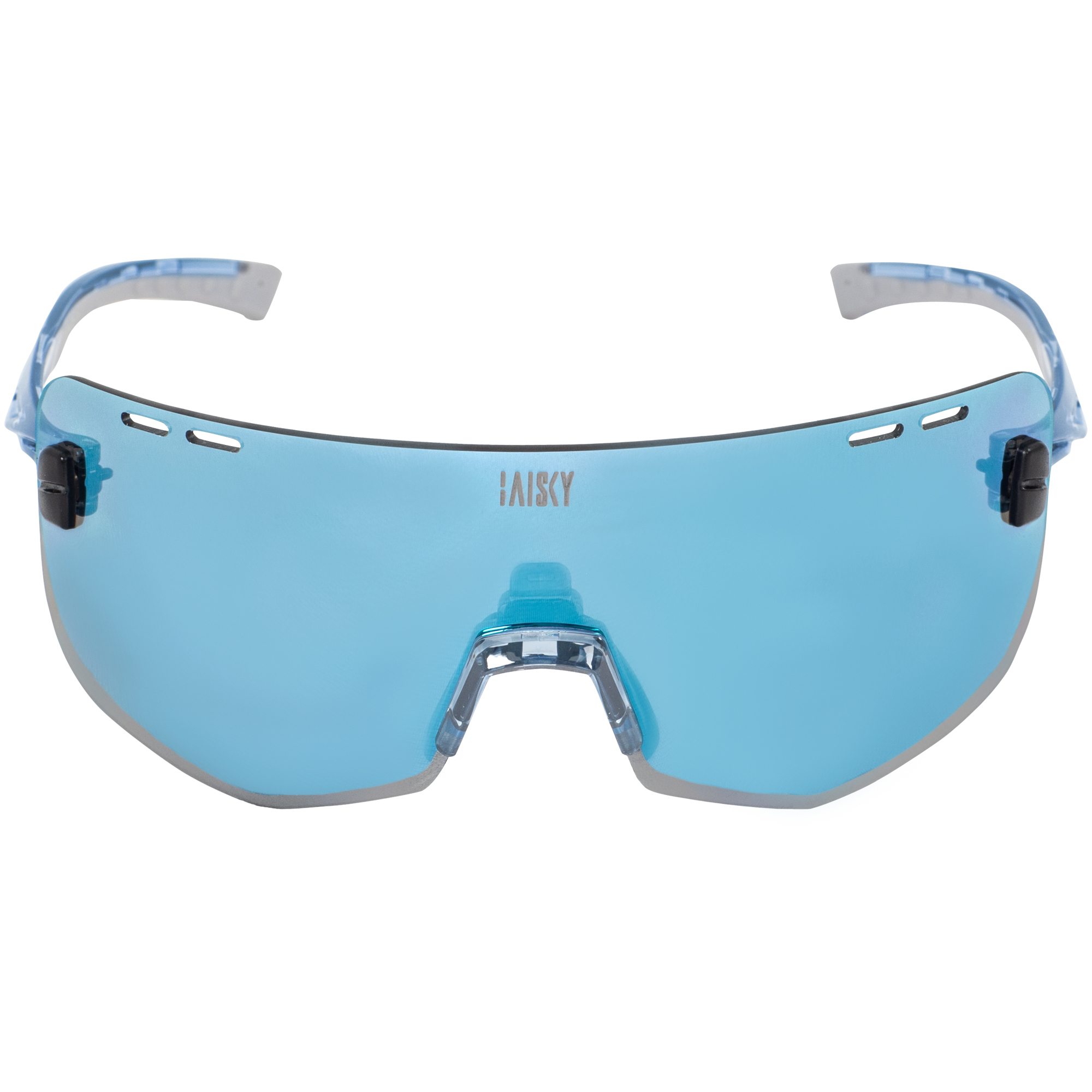 運動風鏡 淺藍框電鍍藍